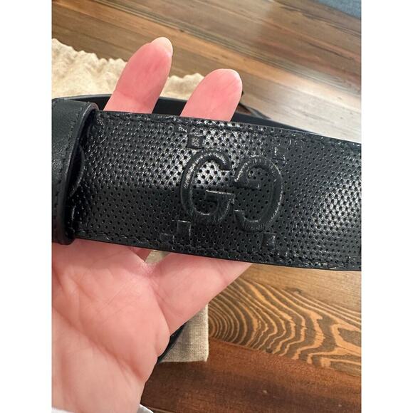 Gucci GG Marmont Embossed Leather Belt - Picture 9 of 12